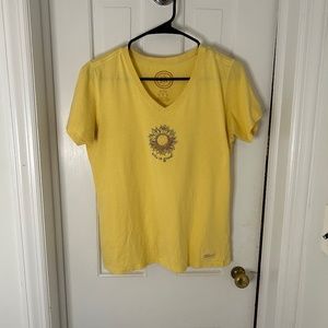 Life is Good Sunflower Tee